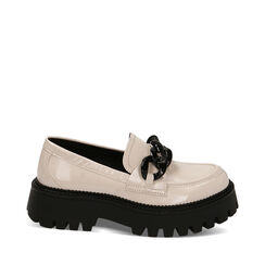 Mocassini panna in naplak, Primadonna, 227528920NPPANN035, 001a
