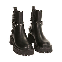 Bikers neri, tacco 5,5 cm , Special Price, 180614802EPNERO037, 002 preview