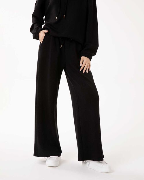 Pantaloni tuta neri dallo stile versatile