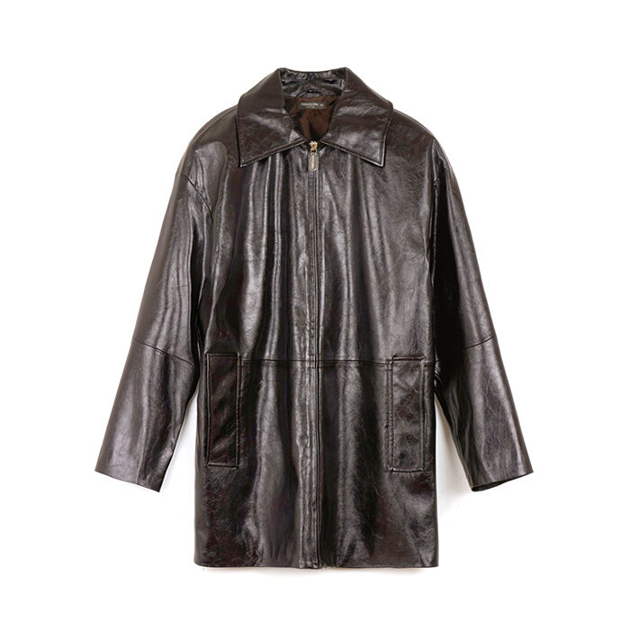 Trench testa di moro con zip, Primadonna, 266500451EPMOROM