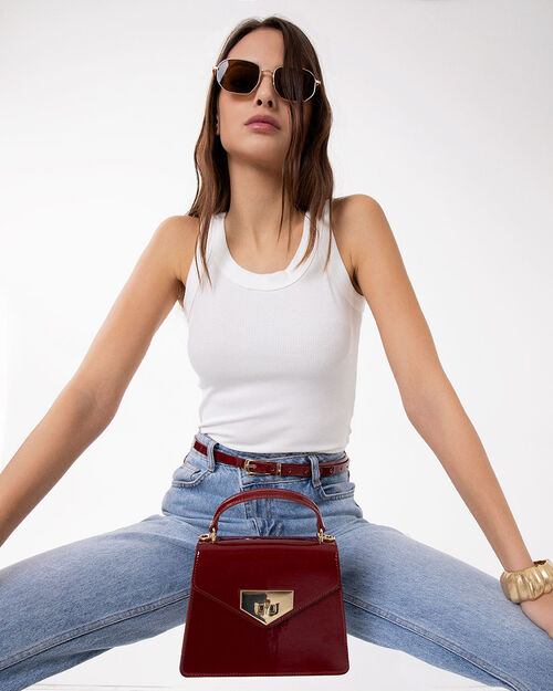 BAG MINI BAG SYNTHETIC PATENT CHER, CHESS