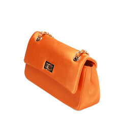 Borsa a tracolla in raso arancio, Primadonna, 215124675RSARANUNI, 002a