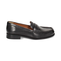 WOMEN SHOES MOCASSINS LEATHER NERO, Primadonna, 23N501282PENERO035, 001 preview