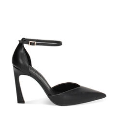 Décolleté open shank nere, tacco 10,3 cm, Primadonna, 242106110EPNERO036, 001a