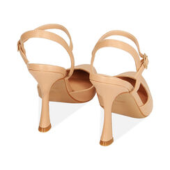 Décolleté slingback nude, tacco 9,5 cm, Primadonna, 212126321EPNUDE036, 003 preview