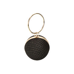 Mini-sac sphérique noir et doré, Primadonna, 202321072TSNEORUNI, 003 preview