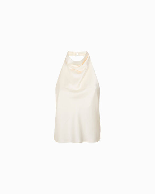 Top crema con detalles refinados, CREAM