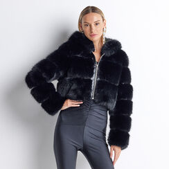 ABBIGLIAMENTO PELLICCIA FUR NERO, Primadonna, 22B402303FUNEROL, 001a