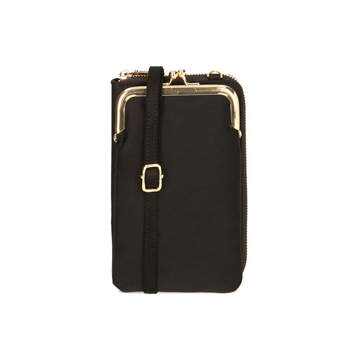 Mini-bag nera in tessuto, Primadonna, 225105631LYNEROUNI