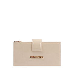 Portafoglio panna con clip, 245122158NPPANNUNI, 001a