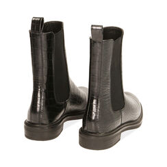 Chelsea boots neri stampa cocco, Saldi, 180611411CCNERO035, 004 preview