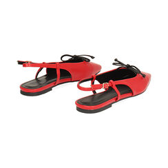 Ballerine slingback donna rosse con punta quadra, Primadonna, 254939201EPROSS035, 004 preview
