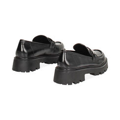 Mocasines de charol negros con tacón de 4,4 cm, Primadonna, 264954315EUNERO035, 004 preview