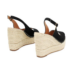 Zeppe donna nere in canvas, Primadonna, 25G405022CANERO035, 004 preview
