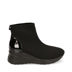 CALZATURA SLIP ON TESSUTO NERO, Primadonna, 222850944TSNERO035, 001a