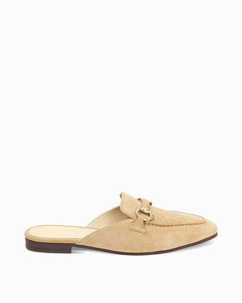 Sabot donna taupe in camoscio, TAUPE
