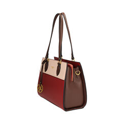 Borsa a spalla bordeaux bicolor, Primadonna, 265701343EPBORDUNI, 003 preview