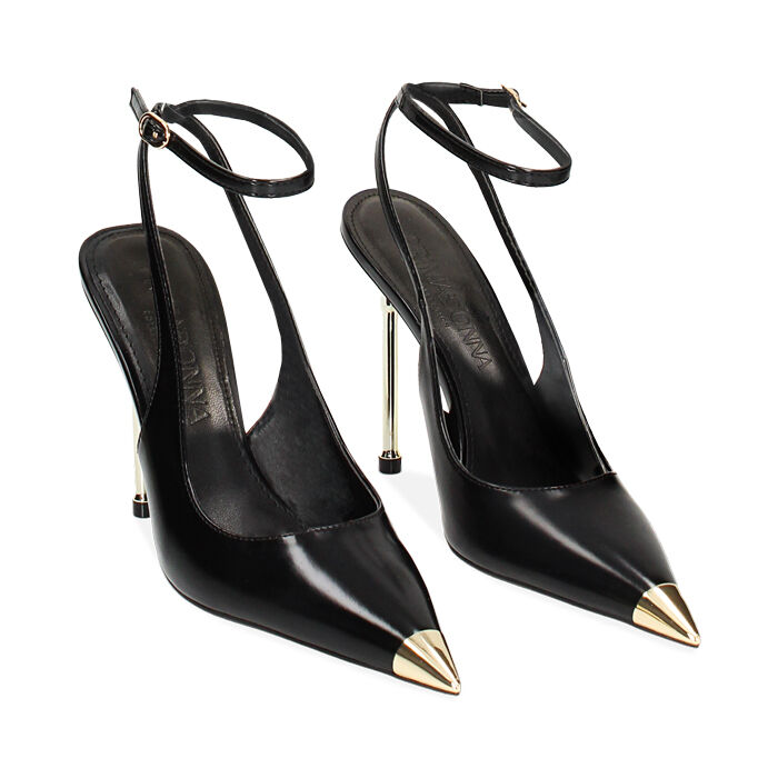 Decollete nere con punta oro donna Primadonna Collection