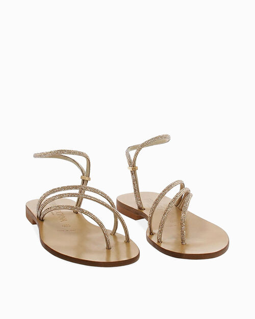 BOTAS DE LLUVIA FLAT MICROFIBRA PIEDRAS, GOLD