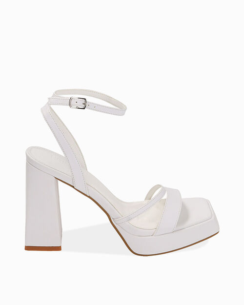 CHAUSSURES POUR FEMMES SANDALE SYNTHETIQ, WHITE