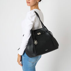 Borsa a spalla nera da donna, Primadonna, 265704719EPNEROUNI, 002a