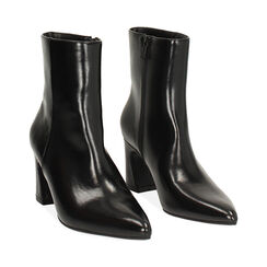 Tronchetti neri lucidi con tacco di 7,3 cm, Primadonna, 264909513EUNERO035, 003 preview