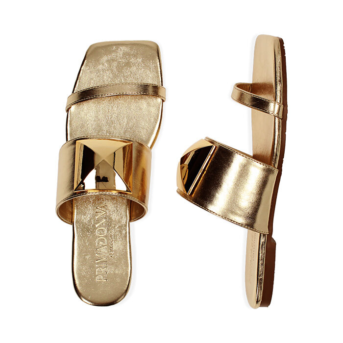 Ciabatte donna oro laminate Primadonna Collection