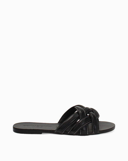 ZAPATOS FLAT PIEL NERO, BLACK