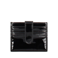 Portefeuille femme noir en verni, Primadonna, 255127712VENEROUNI, 001a