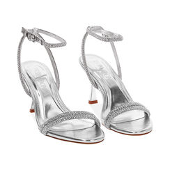 Sandales argent&eacute;es avec talon de 7,5 cm, Primadonna, 274979237LPARGE036, 003 preview