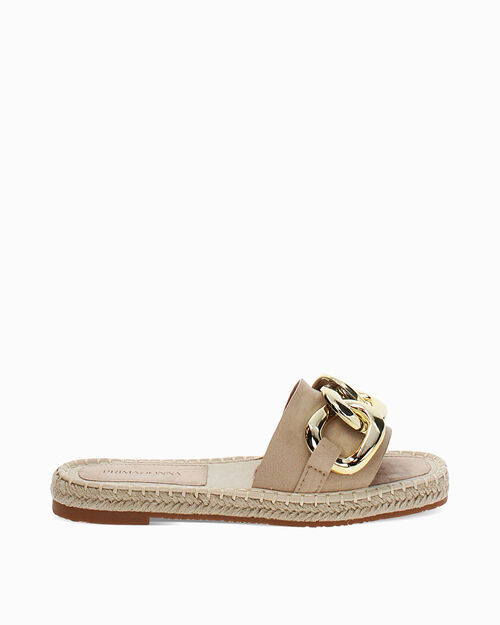 Sandali bassi beige eleganti, BEIGE