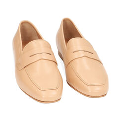 WOMEN SHOES MOCASSINS LEATHER NUDE, Primadonna, 21N822007PENUDE036, 002 preview