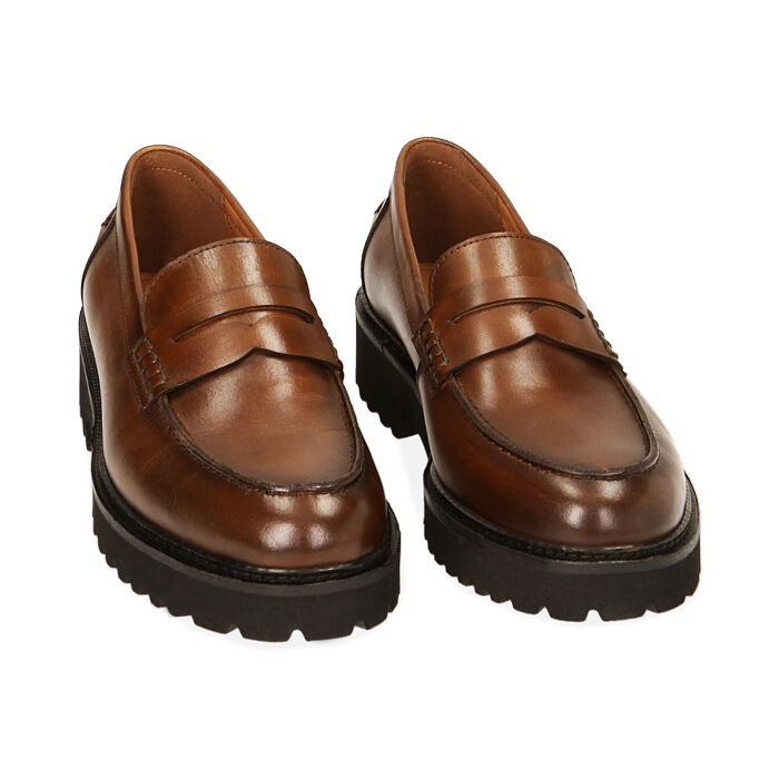 Mocassini donna color cuoio best sale