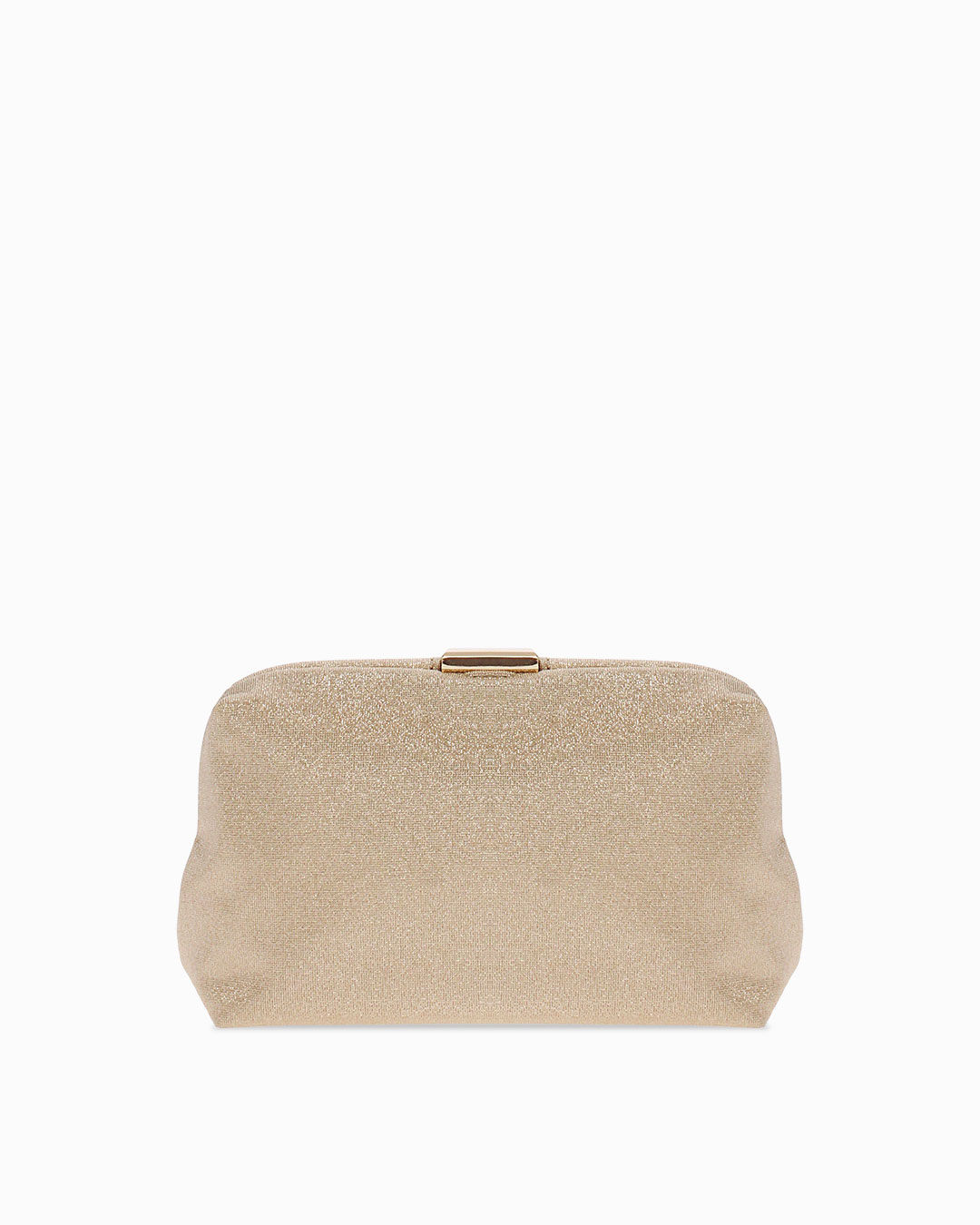 Pochette oro con tracolla removibile