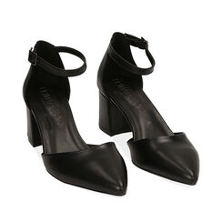 ZAPATOS OPEN SHANK SINTETICO NERO, Primadonna, 214942231EPNERO035, 002a