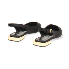 Bailarinas destalonadas negras elegantes, Zapatos, 274946666LYNERO035, 004 preview