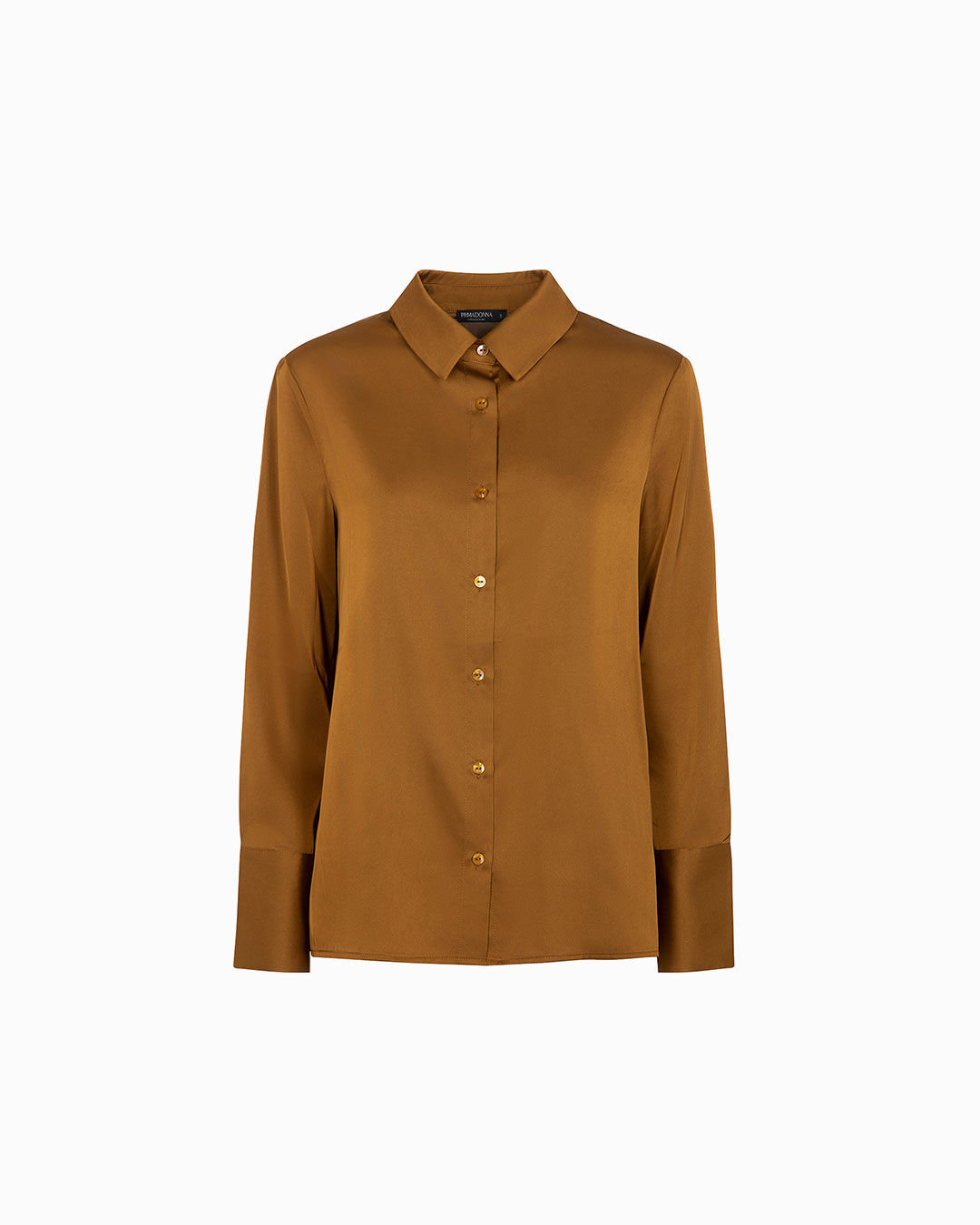 Camicia ruggine con dettagli raffinati