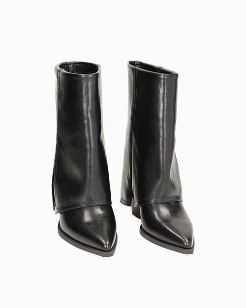 WOMEN SHOES DEMI-BOOT SYNTHETIC NERO, BLACK