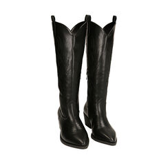 ZAPATOS BOTAS SINTETICO NERO, Fin de Collection, 213029902EPNERO035, 002a