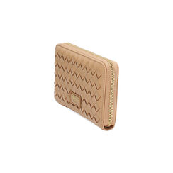 Portafoglio donna beige intrecciato, Primadonna, 255700503EIBEIGUNI, 002 preview