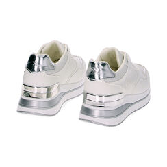 Sneakers bianco argento, Primadonna, 239330502EPBIAR035, 003 preview