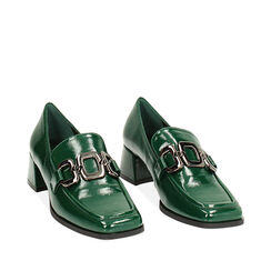 Mocassin vert glamour, Primadonna, 244937147NPVERD035, 002a
