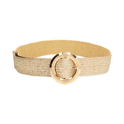 Ceinture femme or en raphia, Primadonna, 25B400038RFOROGUNI, 001 preview