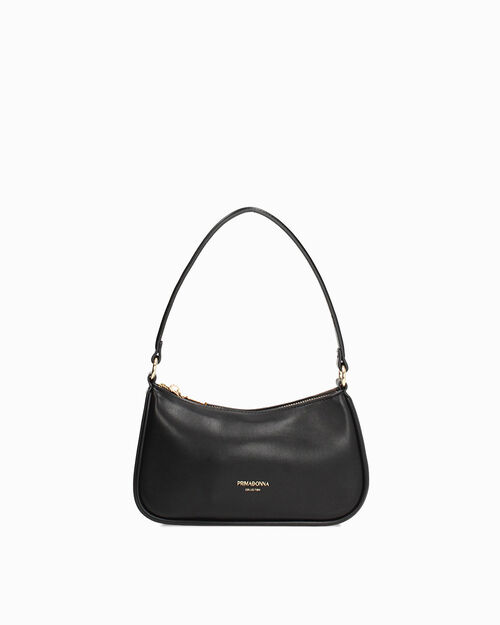 Mini bag nera con tracolla removibile, BLACK