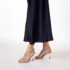 Sandales argent avec talon de 7,5 cm, Primadonna, 274979298LPARGE035, 002 preview