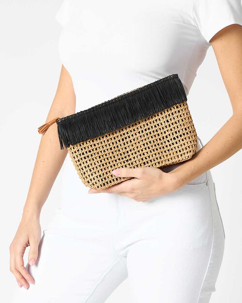 BORSA MARE POCHETTE PAGLIA NEMA, 