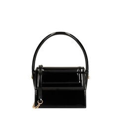 Mini bag donna nera in vernice, Primadonna, 255130057VENEROUNI, 001a