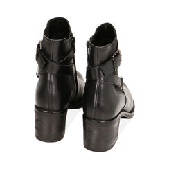 Stivaletti Chelsea neri in pelle, tacco 6 cm, Primadonna, 229440510PENERO041, 003 preview