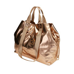 Borsa a spalla rosa oro laminato, Primadonna, 212392506LMRAORUNI, 002a