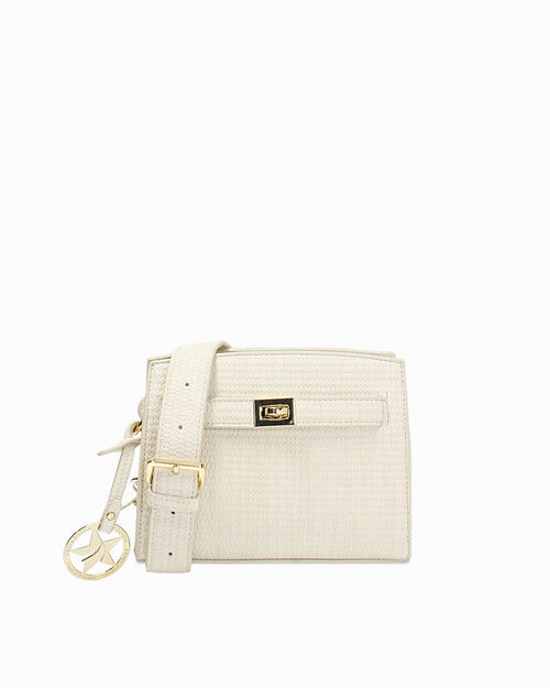 Mini bolso crema con bandolera removible, CREAM
